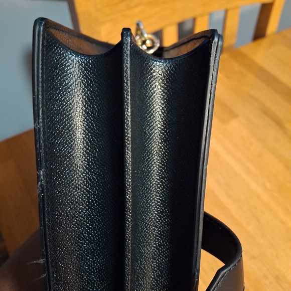 Black Faux Leather Shoulder Handbag NWOT - Picture 8 of 9